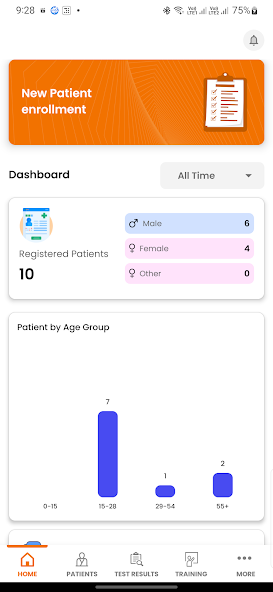 TbConnect App Interface